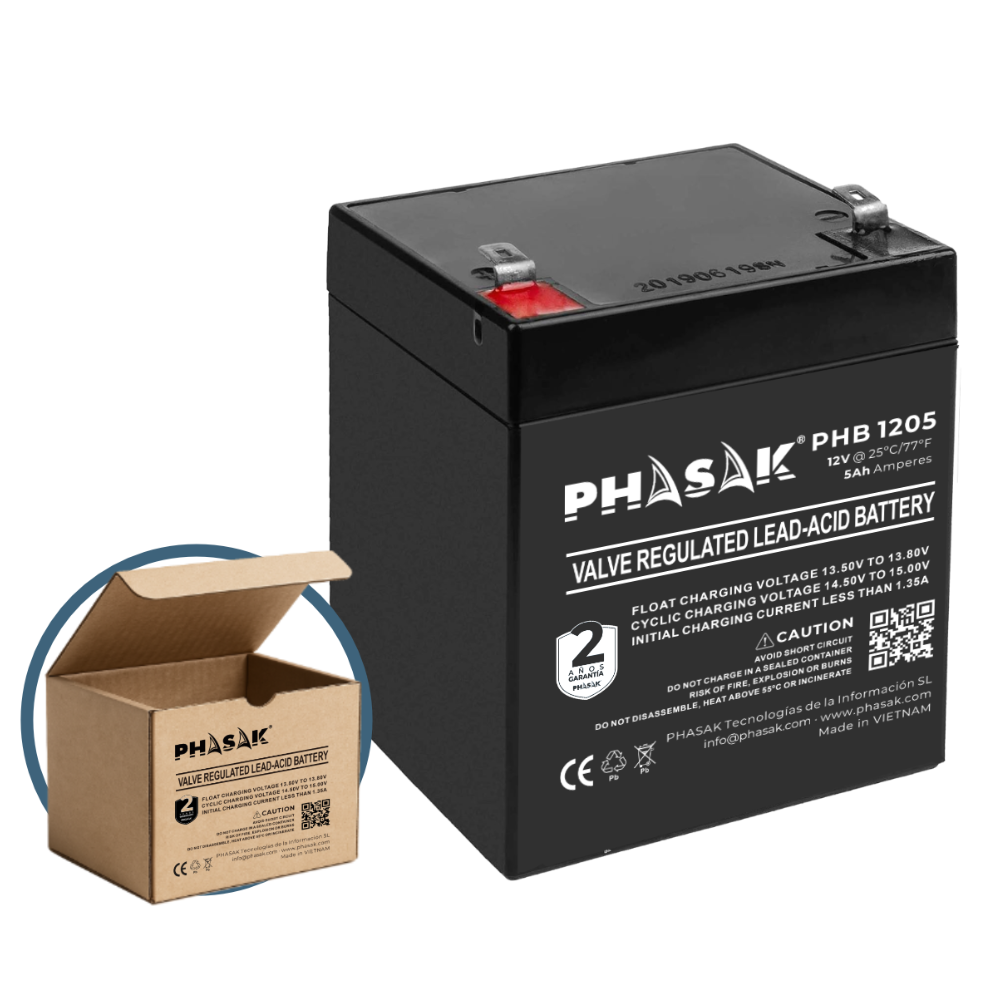 Batería 12V 5Ah PHASAK – PHB 1205
