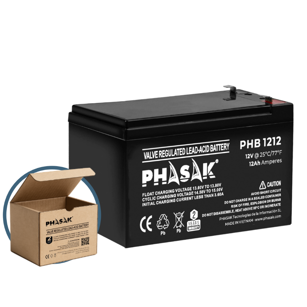 Batería 12V 12Ah PHASAK - PHB 1212