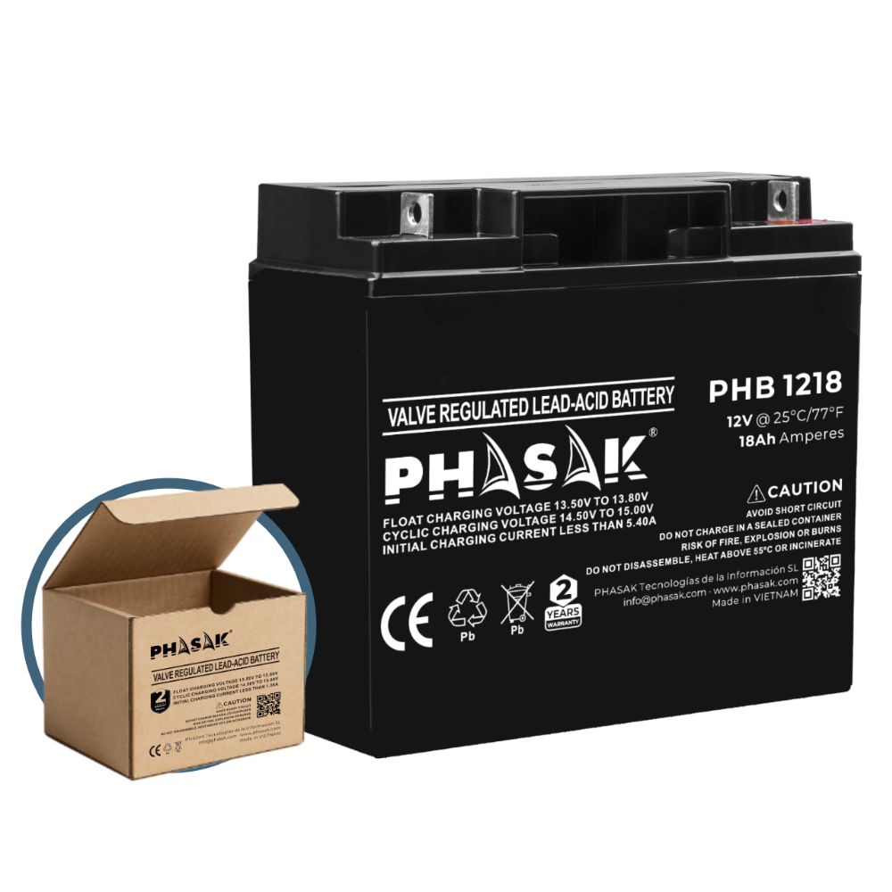 Batería 12V 18Ah PHASAK - PHB 1218