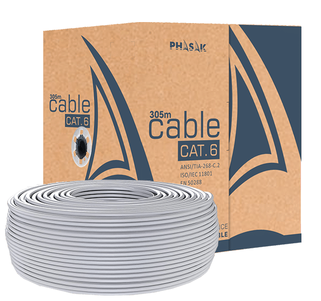 Bobina Cable UTP Cat 6 Sólido 305m