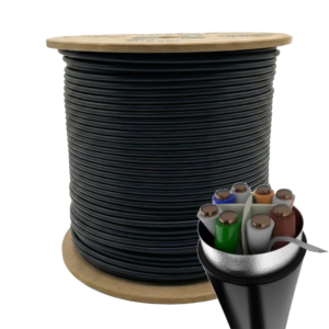 Bobina de Cable exterior FTP Cat.6 100% cobre sólido AWG23 305 m – PHR 672 | PHASAK