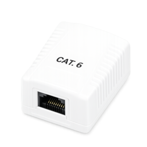 Caja de superficie 1x RJ45 Cat.6 UTP · Blanco - PHK 1010