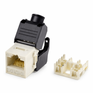 Conector Keystone RJ45 Cat.6 UTP · Toolless · 90º · Blanco - PHK 2220
