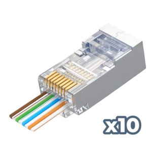 Conector RJ45 Cat.6 FTP · 22AWG-24AWG · FastCrimp · Blindado · Pack 10 - PHK 2241