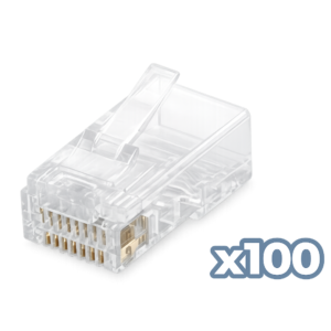 Conector RJ45 Cat.6 UTP · 23AWG · Sólido · Pack 100 - PHK 45C6-100