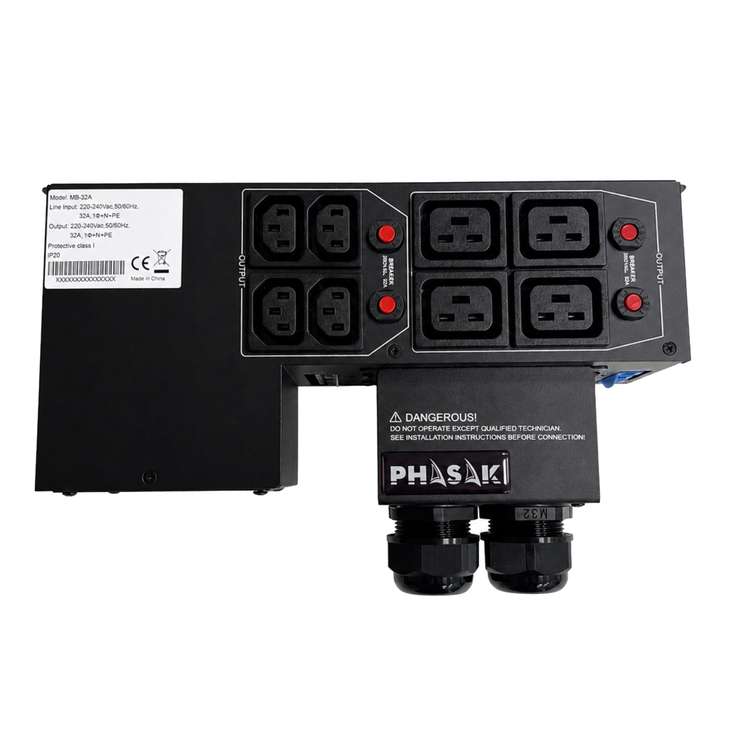 Bypass manual de mantenimiento para SAI 32 A IEC C19 / C13 – PH 7832 Bypass manual de mantenimiento para SAI 32 A IEC C19 / C13 – PH 7832 – PH 7832 7860 4