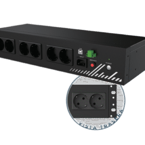 SAI PHASAK COMPACT 800 VA para rack 19" con 8 tomas Schuko – PH 9202