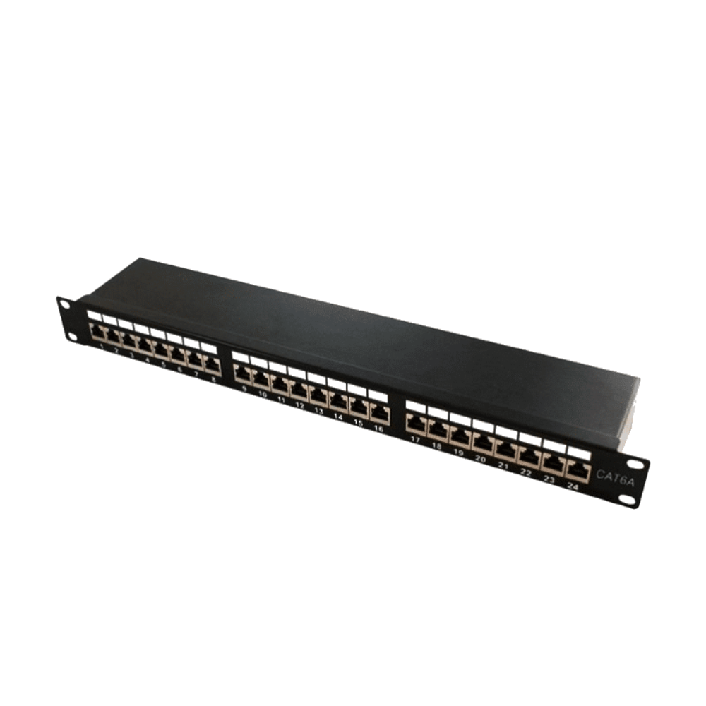 RJ45 Cat.6A FTP Dual Transfer Panel 24 Ports 1U Rack 19" - PU 2971