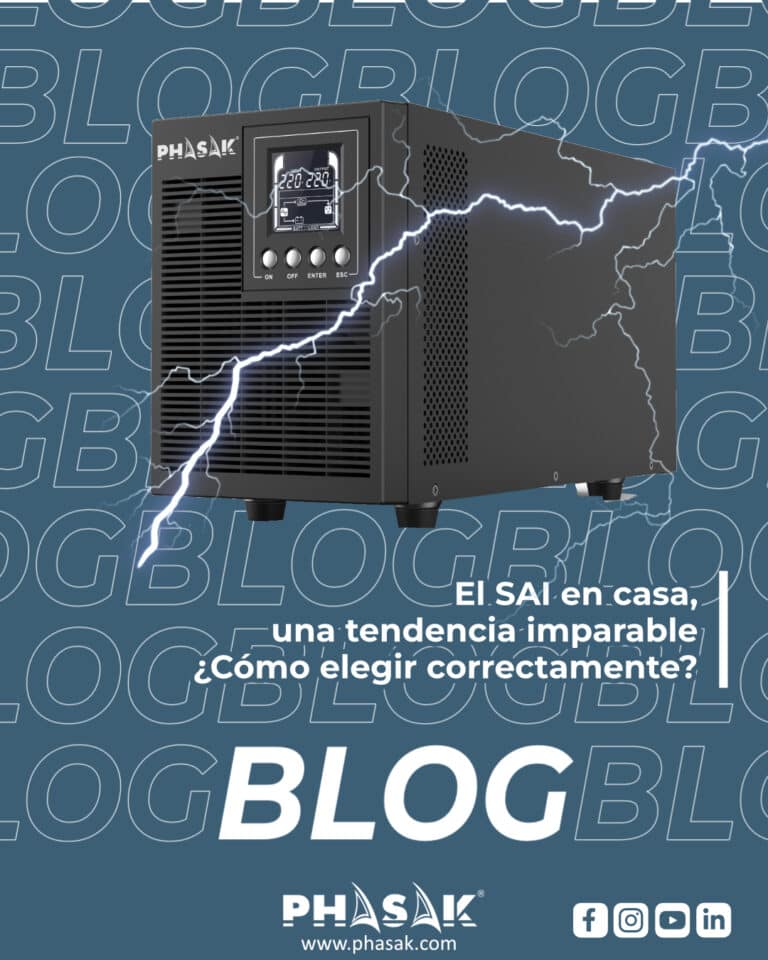 Protección energética con SAI PHASAK para hogar y oficina