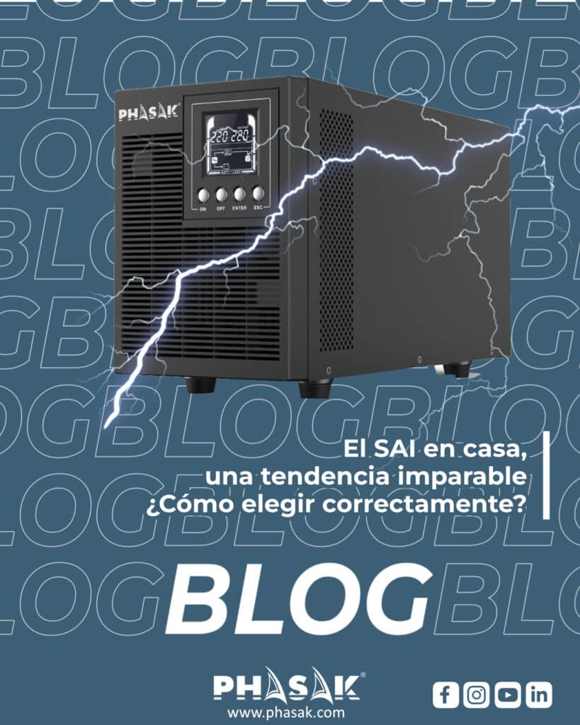 Protección energética con SAI PHASAK para hogar y oficina